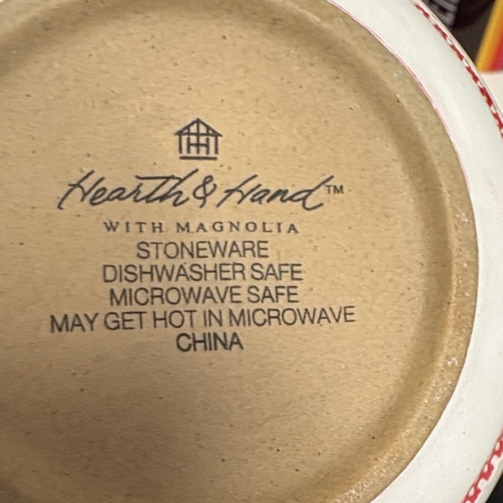 Hearth & Hand Red and White Patterned Mug - Picture 2 of 3